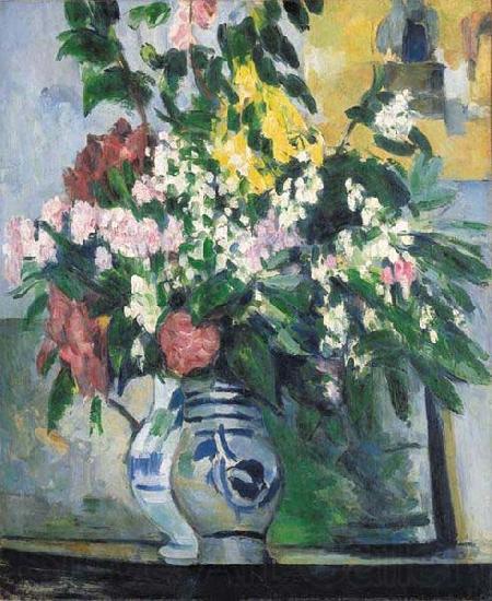 Paul Cezanne Les deux vases de fleurs Spain oil painting art